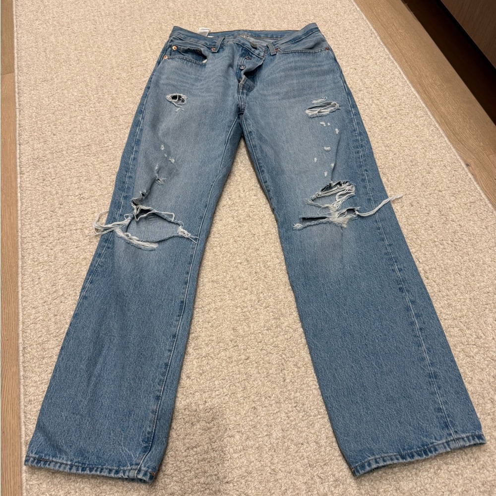 Levi's Women's Blue Distressed Jeans VINTAGE!!!